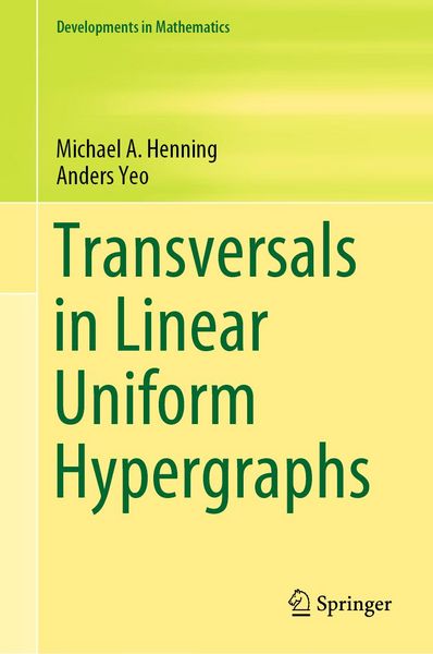 Produktbild: Transversals in Linear Uniform Hypergraphs