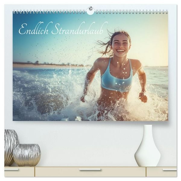 Produktbild: Endlich Strandurlaub (hochwertiger Premium Wandkalender 2027 DIN A2 quer), Kunstdruck in Hochglanz