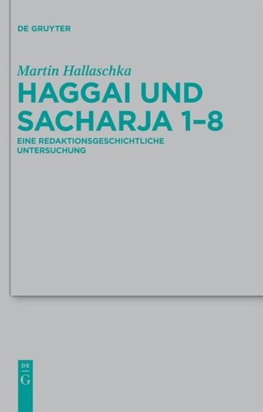 Produktbild: Haggai und Sacharja 1-8
