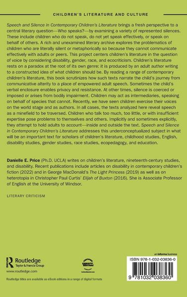 Produktbild: Speech and Silence in Contemporary Children's Literature