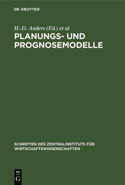 Produktbild: Planungs- und Prognosemodelle