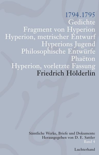 Produktbild: S&auml;mtliche Werke, Briefe und Dokumente 04