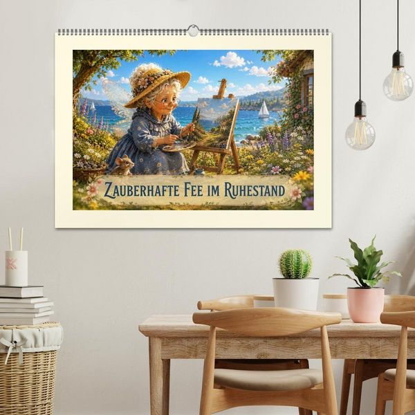 Produktbild: Zauberhafte Fee im Ruhestand (Wandkalender 2027 DIN A2 quer), CALVENDO Monatskalender