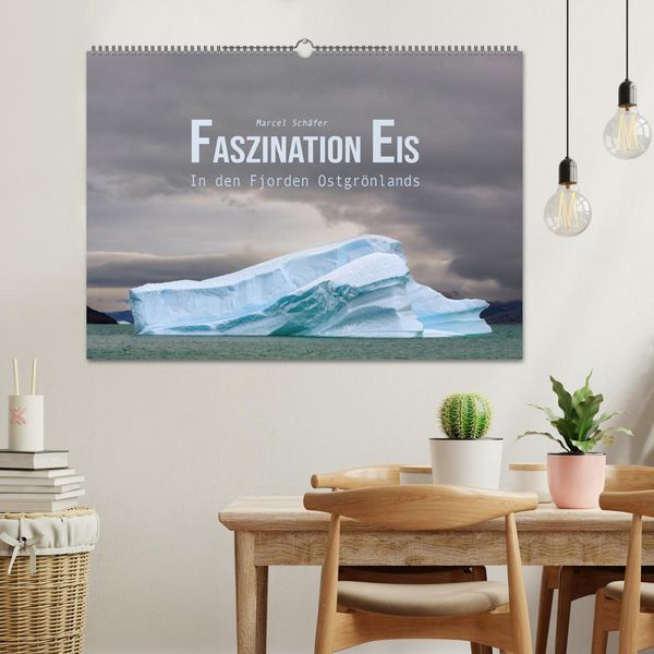 Produktbild: Faszination Eis - In den Fjorden Ostgr&ouml;nlands (Wandkalender 2026 DIN A2 quer), CALVENDO Monatskalender