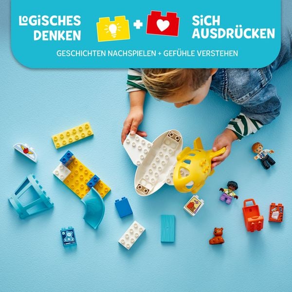 Produktbild: LEGO DUPLO 10443 Town Erster Besuch im Flughafen, Montessori Spielzeug