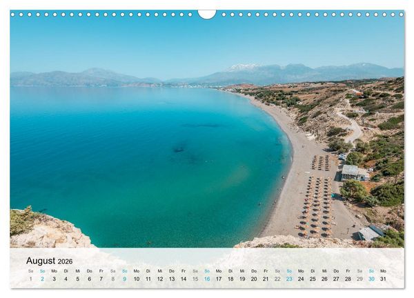 Produktbild: Kreta - Die sch&ouml;nsten Str&auml;nde (Wandkalender 2026 DIN A3 quer), CALVENDO Monatskalender