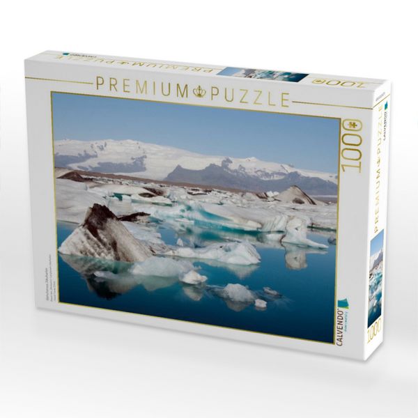 Produktbild: CALVENDO Puzzle Gletschersee J&ouml;kulsarlon | 1000 Teile Lege-Gr&ouml;&szlig;e 64x48cm Foto-Puzzle f&uuml;r gl&uuml;ckliche Stunden