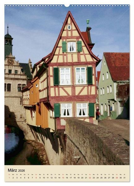 Produktbild: Fachwerkh&auml;user - schmal, krumm, schief (hochwertiger Premium Wandkalender 2026 DIN A2 hoch), Kunstdruck in Hochglanz