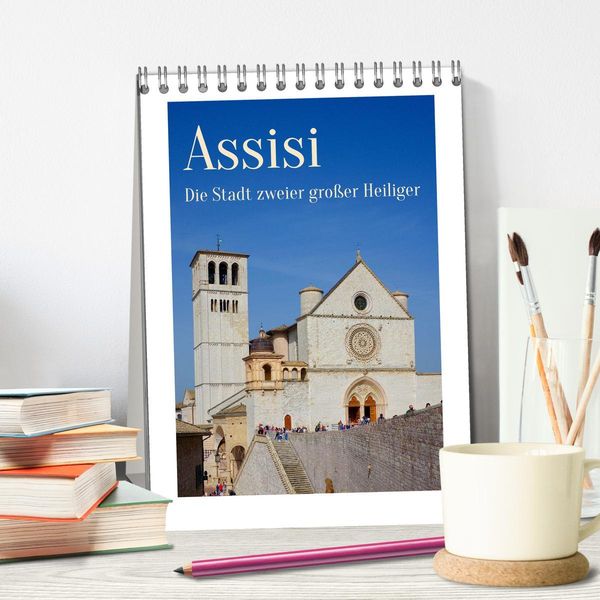 Produktbild: Assisi - Die Stadt zweier gro&szlig;er Heiliger (Tischkalender 2026 DIN A5 hoch), CALVENDO Monatskalender