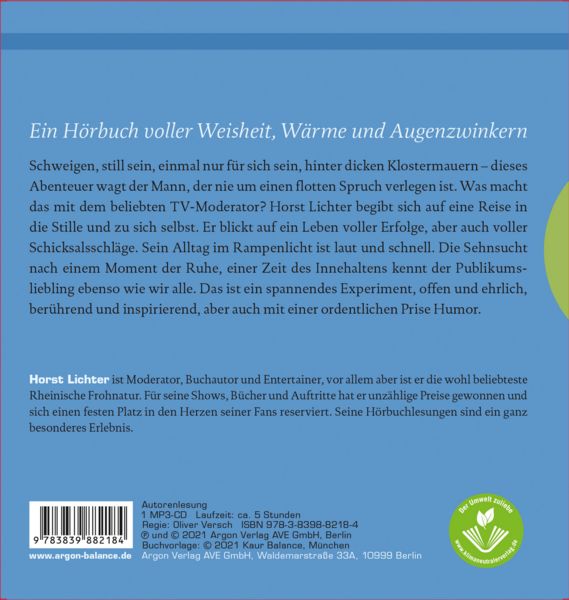 Produktbild: Ich bin dann mal still