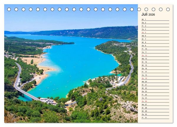 Produktbild: Verzaubernde Provence (Tischkalender 2026 DIN A5 quer), CALVENDO Monatskalender