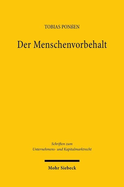 Produktbild: Der Menschenvorbehalt