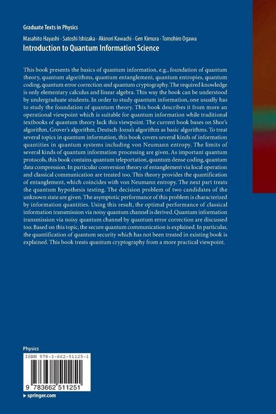 Produktbild: Introduction to Quantum Information Science