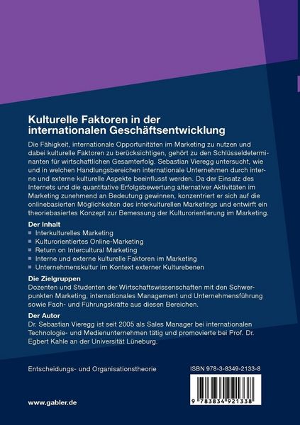 Produktbild: Kulturelle Faktoren in der internationalen Geschäftsentwicklung