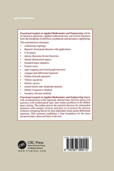 Produktbild: Functional Analysis in Applied Mathematics and Engineering