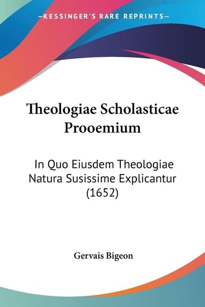 Produktbild: Theologiae Scholasticae Prooemium