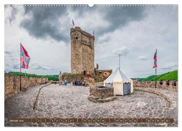 Produktbild: Mosel-Burgen (Wandkalender 2026 DIN A2 quer), CALVENDO Monatskalender