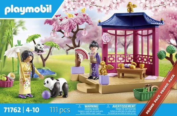 Produktbild: PLAYMOBIL 71762 Asiatischer Garten mit Pandaf&uuml;tterung
