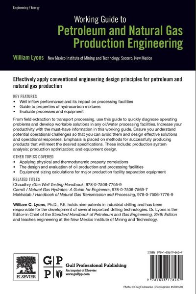 Produktbild: Working Guide to Petroleum and Natural Gas Production Engineering