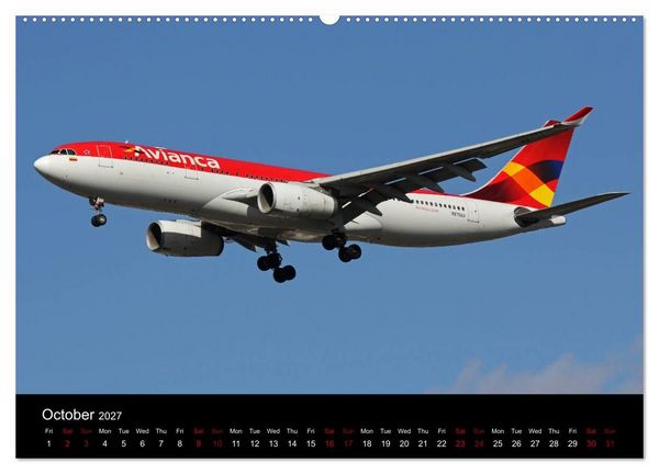 Produktbild: Widebody Jets (High Quality Premium Wall Calendar 2027 DIN A2 landscape),CALVENDO 12 Month Wall Calendar