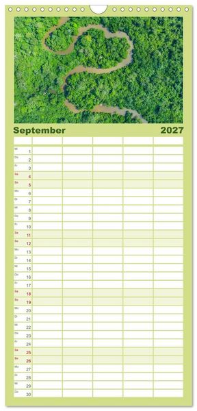 Produktbild: Familienplaner 2027 - KONGO - das dunkle Herz Afrikas mit 5 Spalten (Wandkalender, 21 x 45 cm) CALVENDO