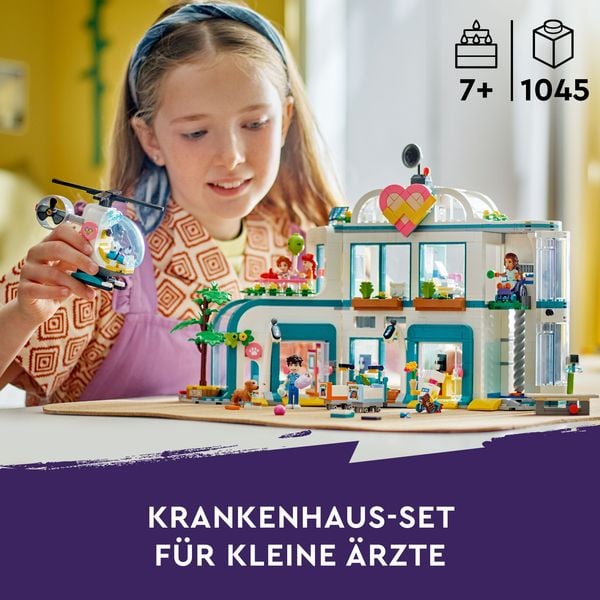 Produktbild: LEGO Friends 42621 Heartlake City Krankenhaus, Set mit Spielzeug-Hubschrauber