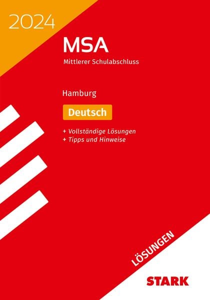 Produktbild: STARK L&ouml;sungen zu Original-Pr&uuml;fungen und Training MSA 2024 - Deutsch - Hamburg