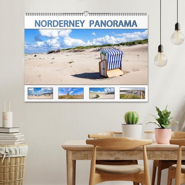Produktbild: NORDERNEY PANORAMA (Wandkalender 2026 DIN A2 quer), CALVENDO Monatskalender
