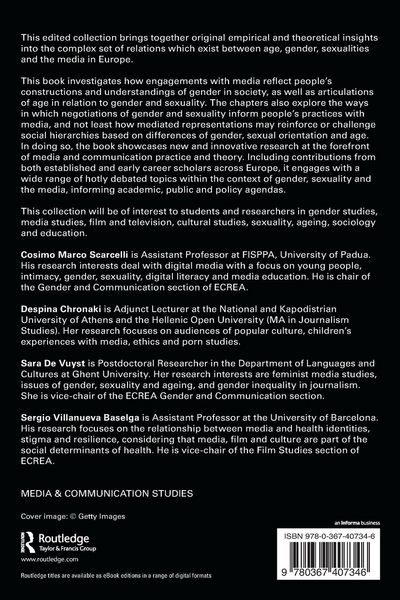Produktbild: Gender and Sexuality in the European Media