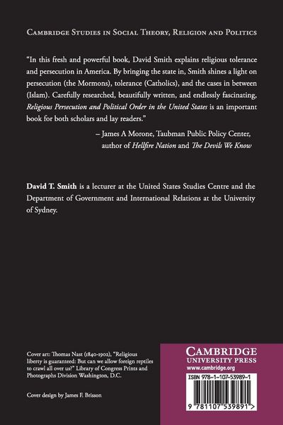 Produktbild: Religious Persecution and Political Order in the United States