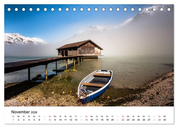 Produktbild: Tirol &ndash; Impressionen aus dem Alpenland (Tischkalender 2026 DIN A5 quer), CALVENDO Monatskalender