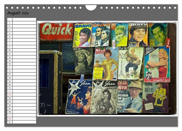 Produktbild: Der Charme der 60er Jahre (Wandkalender 2026 DIN A4 quer), CALVENDO Monatskalender