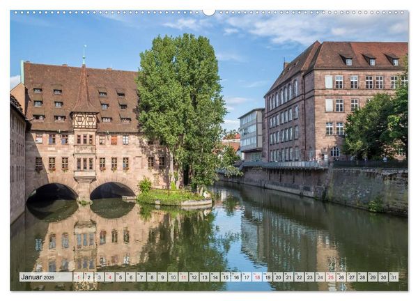 Produktbild: N&Uuml;RNBERG Historisches Stadtherz (Wandkalender 2026 DIN A2 quer), CALVENDO Monatskalender