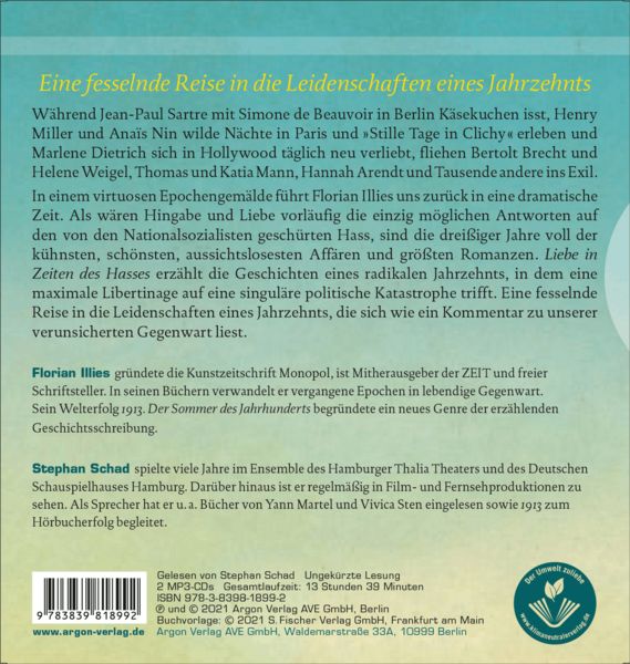Produktbild: Liebe in Zeiten des Hasses