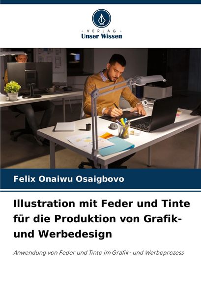 Produktbild: Illustration mit Feder und Tinte f&uuml;r die Produktion von Grafik- und Werbedesign