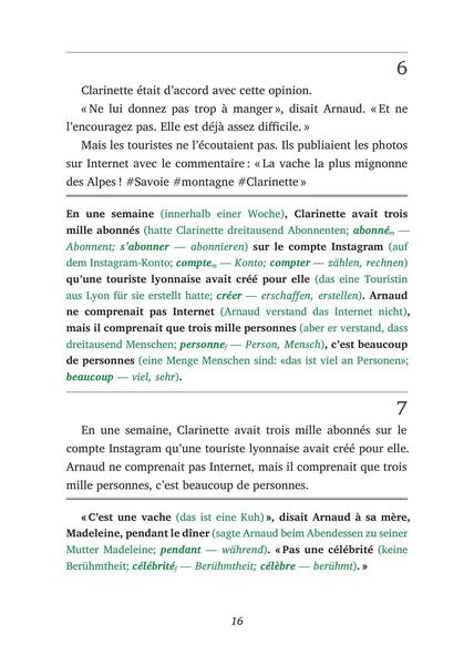 Produktbild: La Vache de la Montagne - Franz&ouml;sisch lernen mit lustigen Kurzgeschichten A1-A2 (+ Audio-Online)