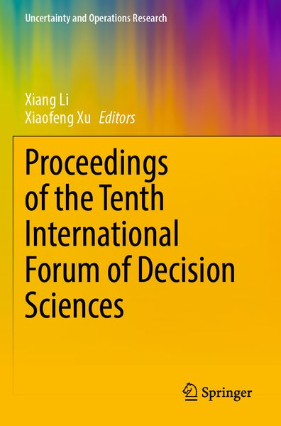 Produktbild: Proceedings of the Tenth International Forum of Decision Sciences