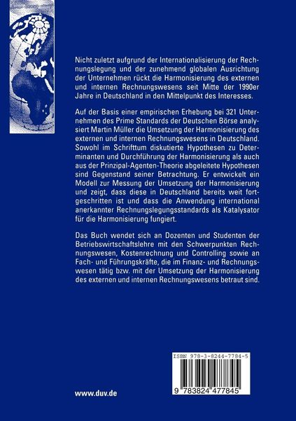 Produktbild: Harmonisierung des internen und externen Rechnungswesens