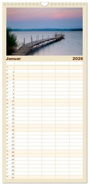 Produktbild: Familienplaner 2026 - Toskana 2026 mit 5 Spalten (Wandkalender, 21 x 45 cm) CALVENDO