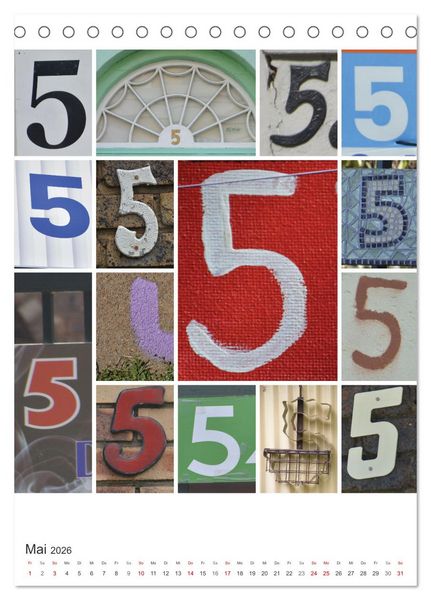 Produktbild: Das Jahr in Zahlen (Tischkalender 2026 DIN A5 hoch), CALVENDO Monatskalender