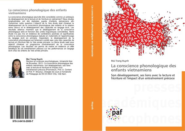 Produktbild: La conscience phonologique des enfants vietnamiens