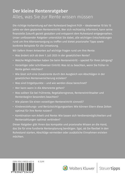 Produktbild: Der kleine Rentenratgeber