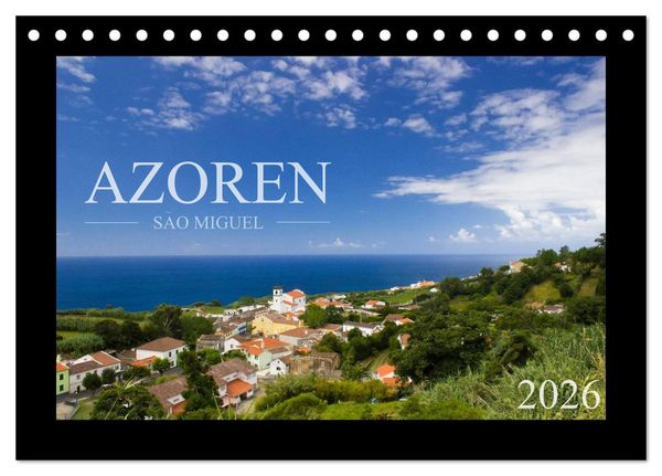 Produktbild: Azoren - S&atilde;o Miguel (Tischkalender 2026 DIN A5 quer), CALVENDO Monatskalender