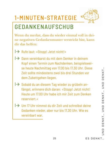 Produktbild: Die 1-Minuten-Strategie gegen Overthinking