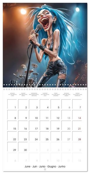 Produktbild: Brunner-Klaus, L: Music with emotion - caricatures (Wall Cal