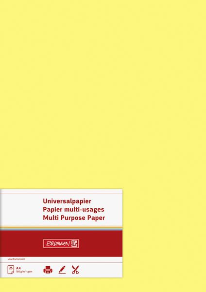 Produktbild: Brunnen Universalpapier A4 160g ge 25Bl
