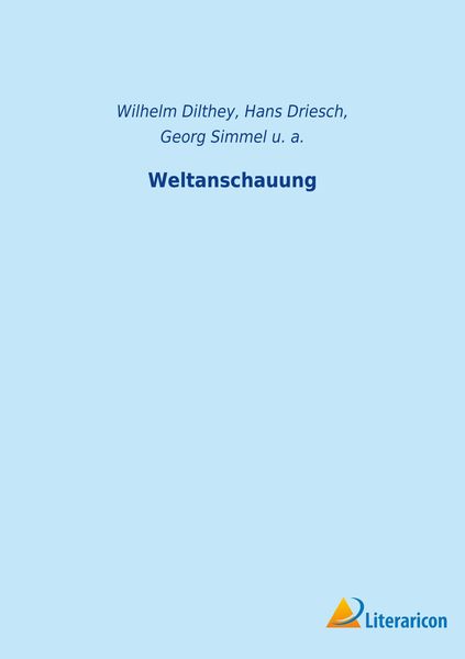 Produktbild: Weltanschauung