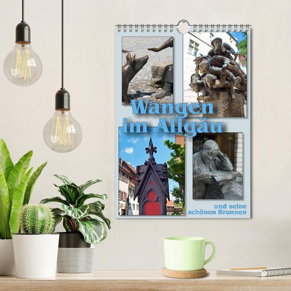 Produktbild: Wangen im Allg&auml;u und seine sch&ouml;nen Brunnen (Wandkalender 2026 DIN A4 hoch), CALVENDO Monatskalender