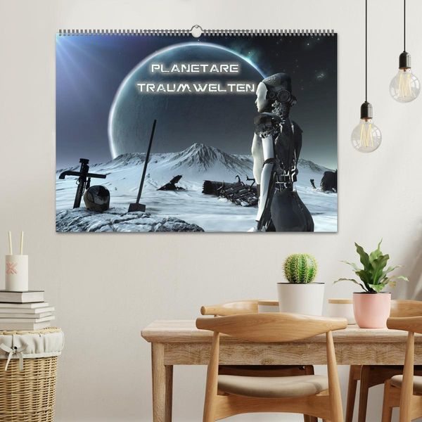 Produktbild: Planetare Traumwelten (Wandkalender 2026 DIN A2 quer), CALVENDO Monatskalender