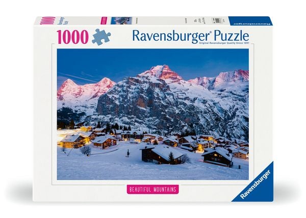 Produktbild: Erwachsenenpuzzle 1000 Teile - Berner Oberland, M&uuml;rren